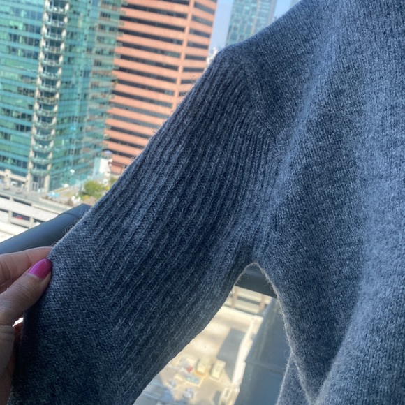 Acne Studios Oversized Gray Lambswool Sweater Dress - Size Small - Picture 17 of 17